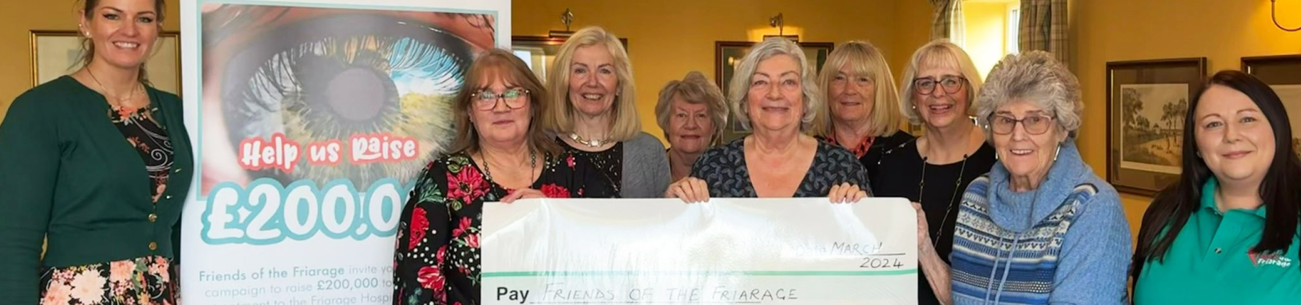 Northallerton Soroptomists donate £610.00 to our Eye Appeal